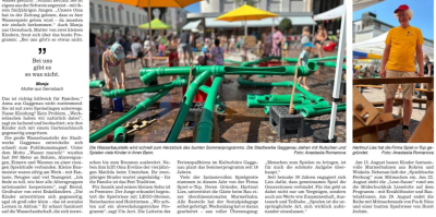 Ein wunderbarer Presseartikel erreichte uns nach einer Veranstaltung in Gaggenau