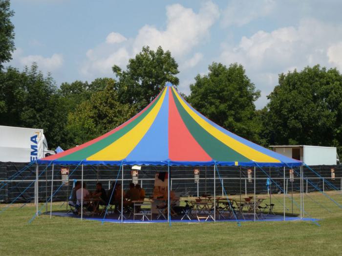 Großes 10m-Zelt (Zirkuszelt)