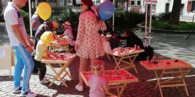 Die Spieltische für Kleinkinder sind ein Renner auf den Veranstaltungen