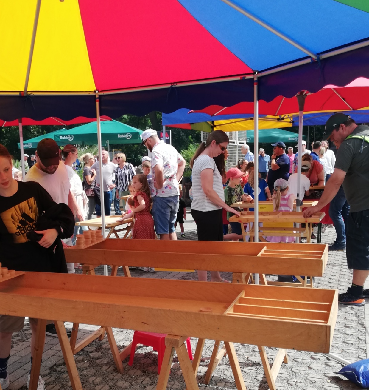 Jakkolo-Spiele auf einer Veranstaltung in Stuttgart